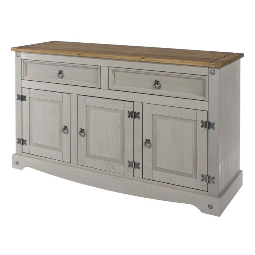 Ace & K Coson Grey Pine Medium Sideboard Adjustable Shelf