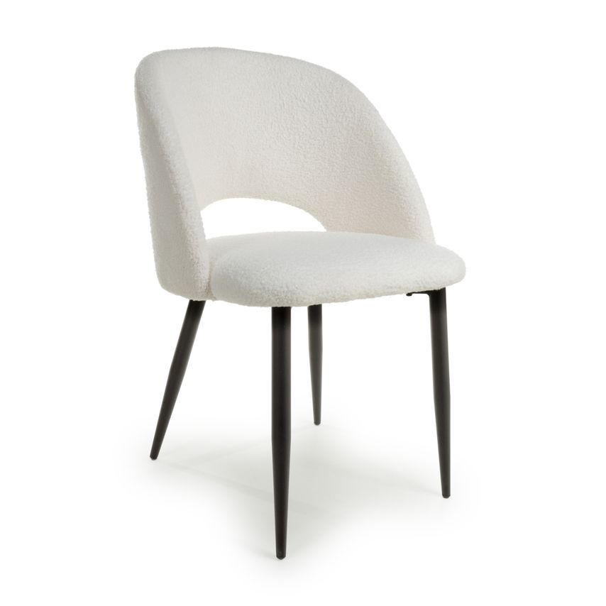 Ace & K Ralanta Boucle White Dining Chair