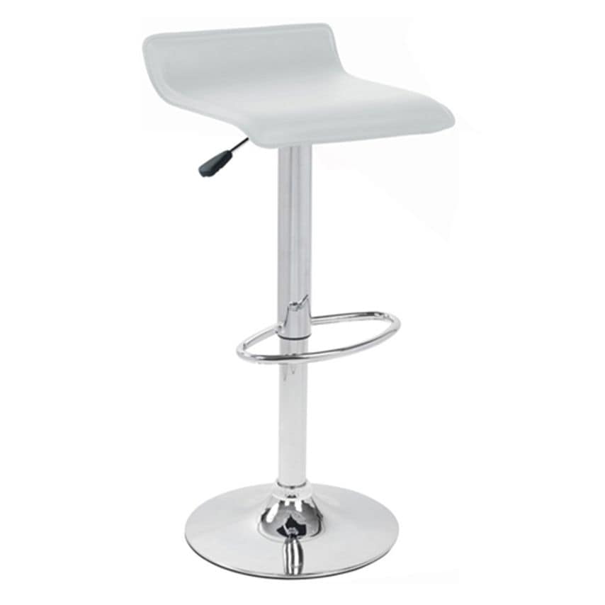 Ace & K Baconey Adjustable Breakfast Bar Stool - White