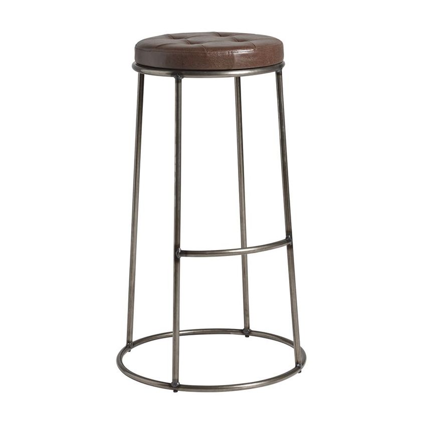 Ace & K Ducat 75 - Clear Lacquered Metal Frame - Vintage Brown Seat