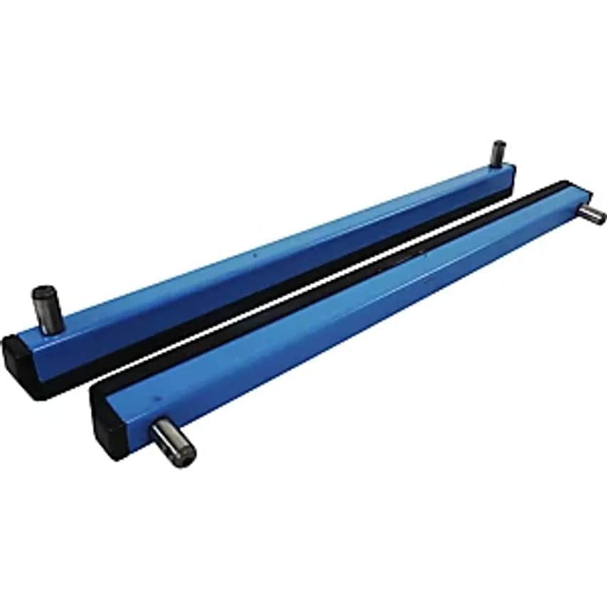 EUROKRAFTpro Rubber Coated Stop Rails For Electric Material Stand Fixture System