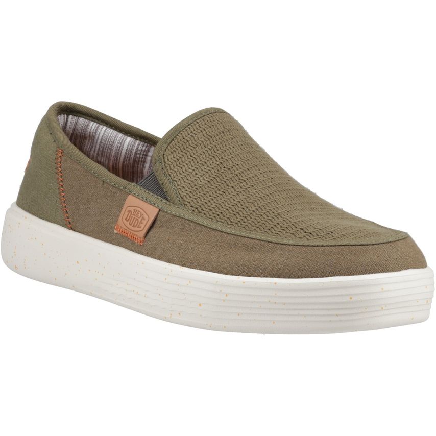 HEYDUDE Sunapee Coastline Shoe Olive Size 9 Male