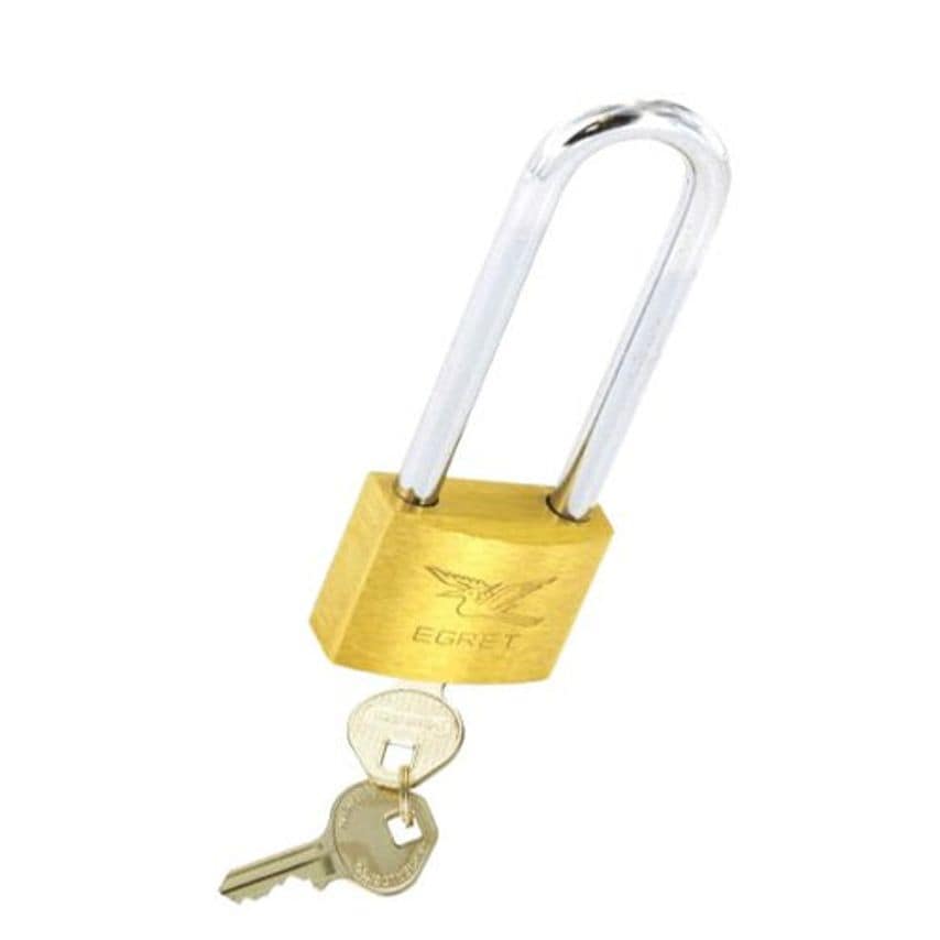 Securit Solid Brass Padlock Long Shackle
