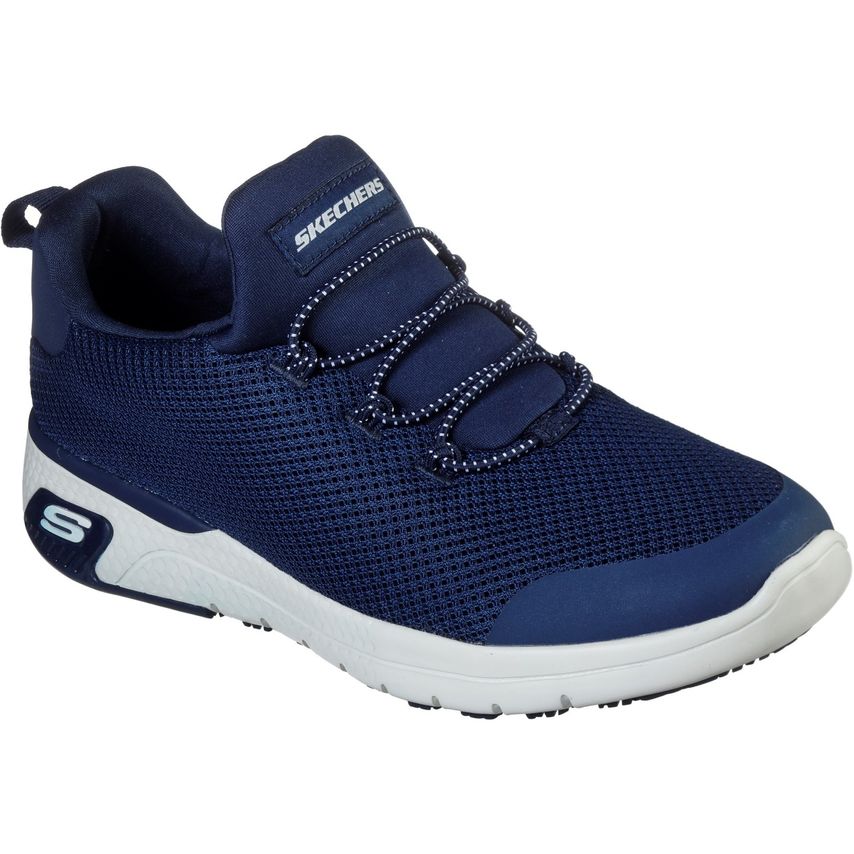 Skechers Marsing Waiola SR Navy Trainer Shoes for Women - Size 4