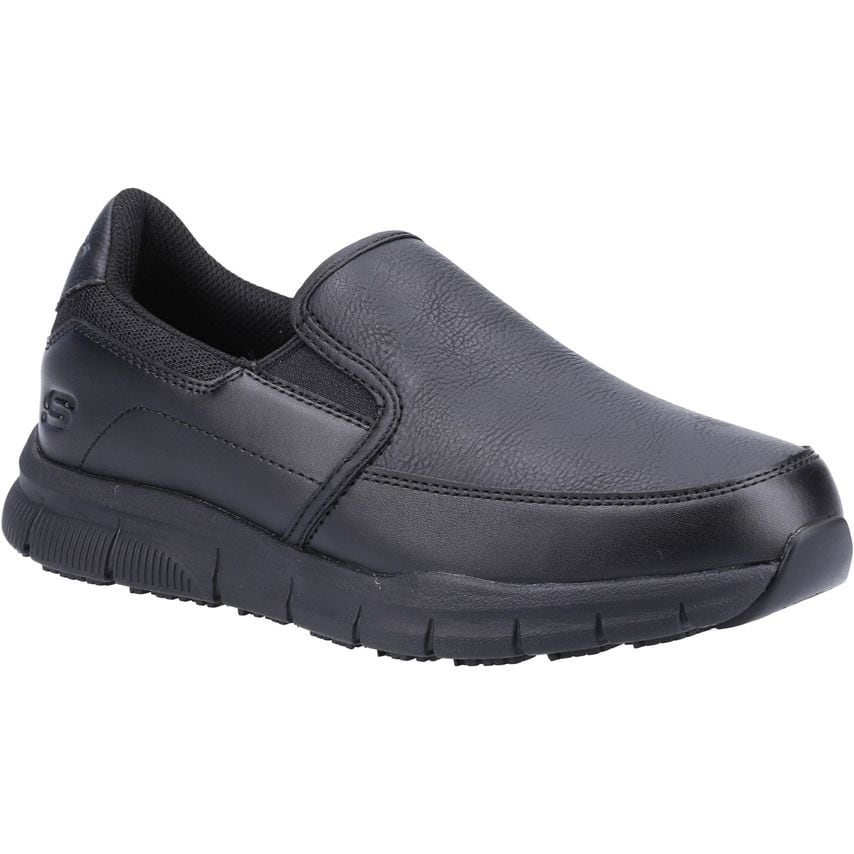 Skechers Nampa Annods Black Occupational Shoes for Women - Size 3