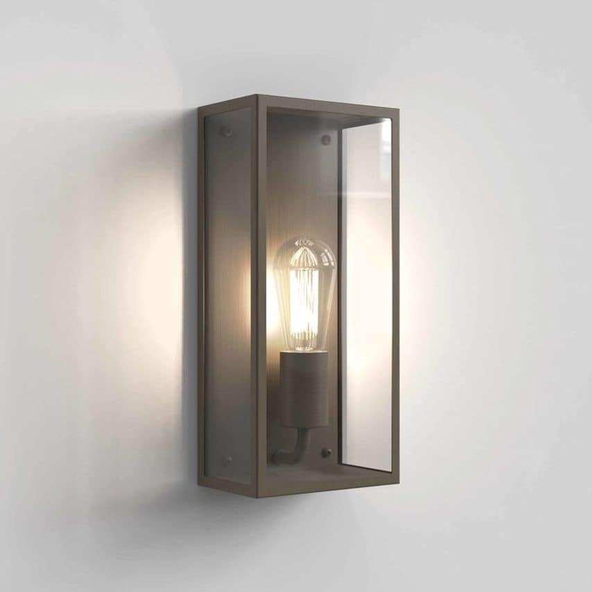 Astro Messina Outdoor LED Wall Lantern Bronze IP44 E27