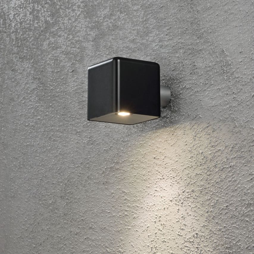 Konstsmide Amalfi Outdoor 12Vsystem LED Wall Spot Black 3W IP54