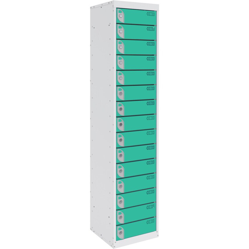 QMP Dual USB Charging Locker, 15 Compartments, 15 Doors
