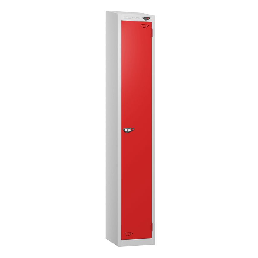 PURE Prime Full Height Single Tier Lockers Sloping Top 1950/1800Hx450Wx450D mm F