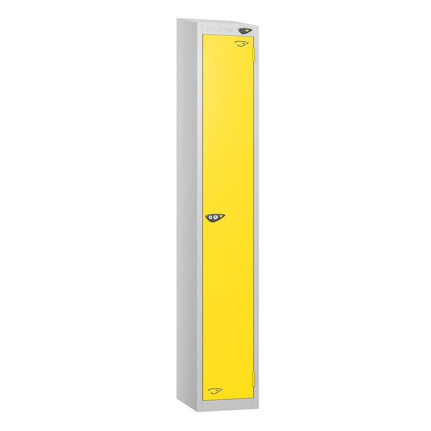 PURE Prime Full Height Single Tier Lockers Sloping Top 1950/1800Hx300Wx300Dmm Le