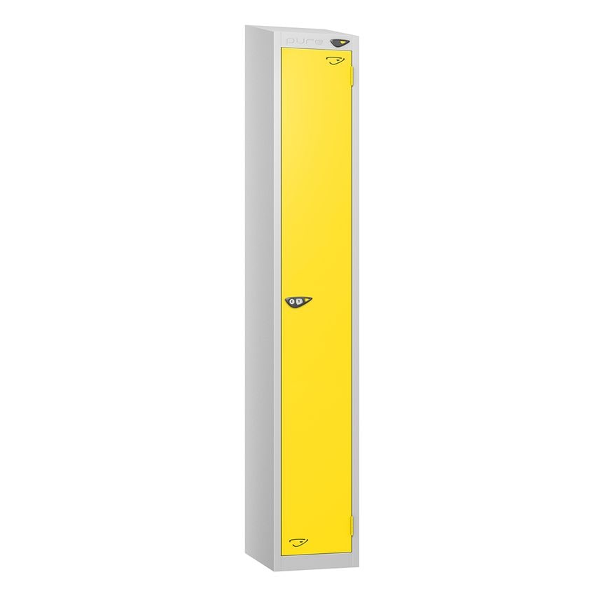 PURE Prime Full Height Single Tier Lockers Sloping Top 1950/1800Hx450Wx450D mm L