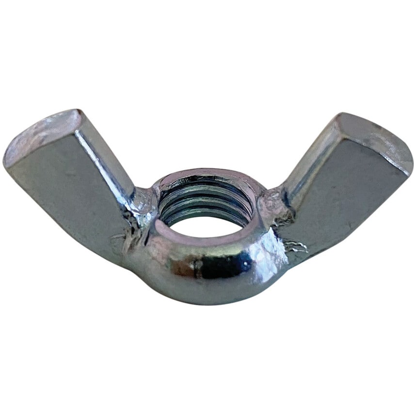 METALMATE M8 COLD FORM STEEL WING NUTSTANDARD PATTERN BZP, Box of 200