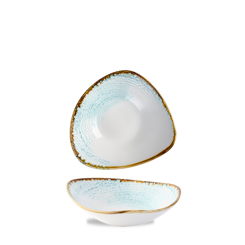 Churchill Homespun Accents Aquamarine Lotus Bowl - 7"- you get 12