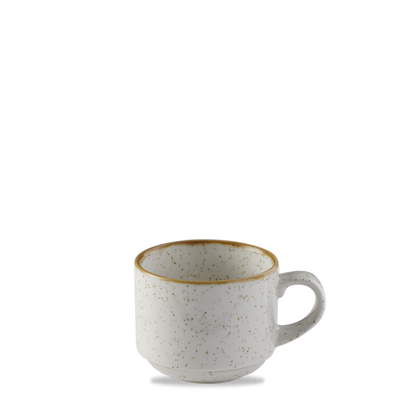 Churchill Stonecast Barley White Profile Stacking Cup 8oz- you get 12