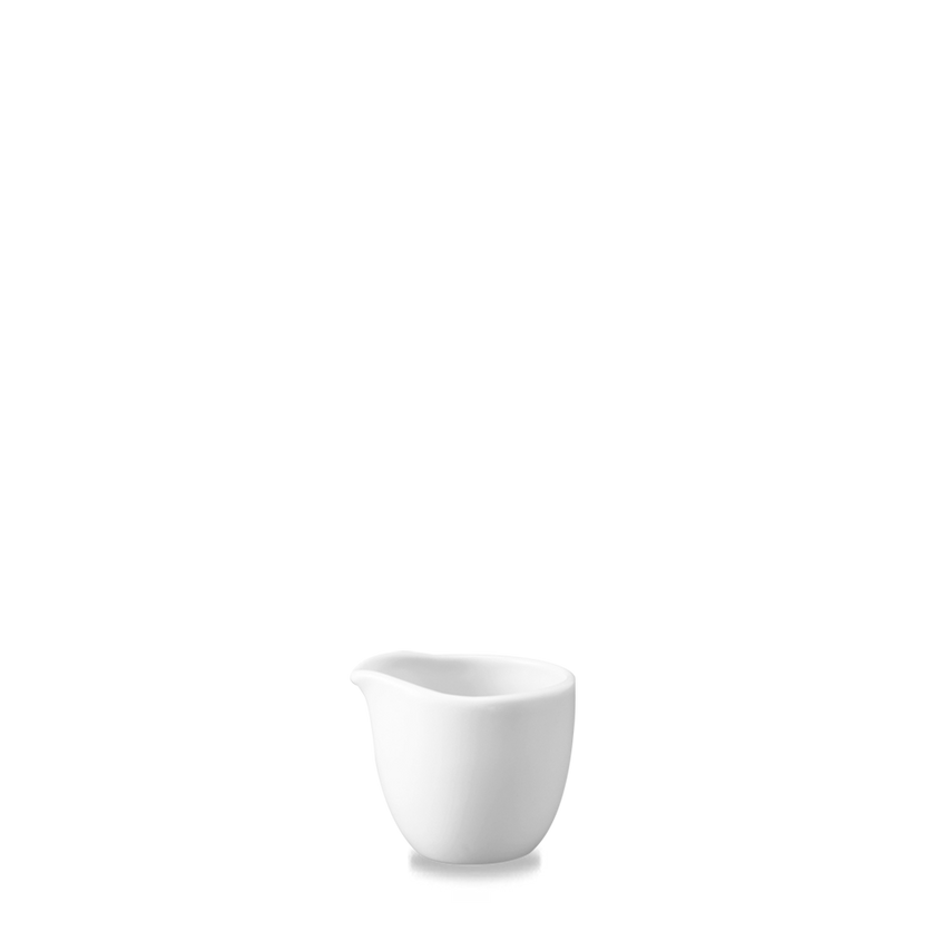 Churchill White Unhandled Mini Jug 2oz 4- you get 24