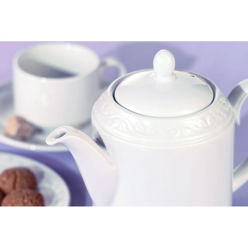 Churchill Chateau White Teapot 28oz- you get 4
