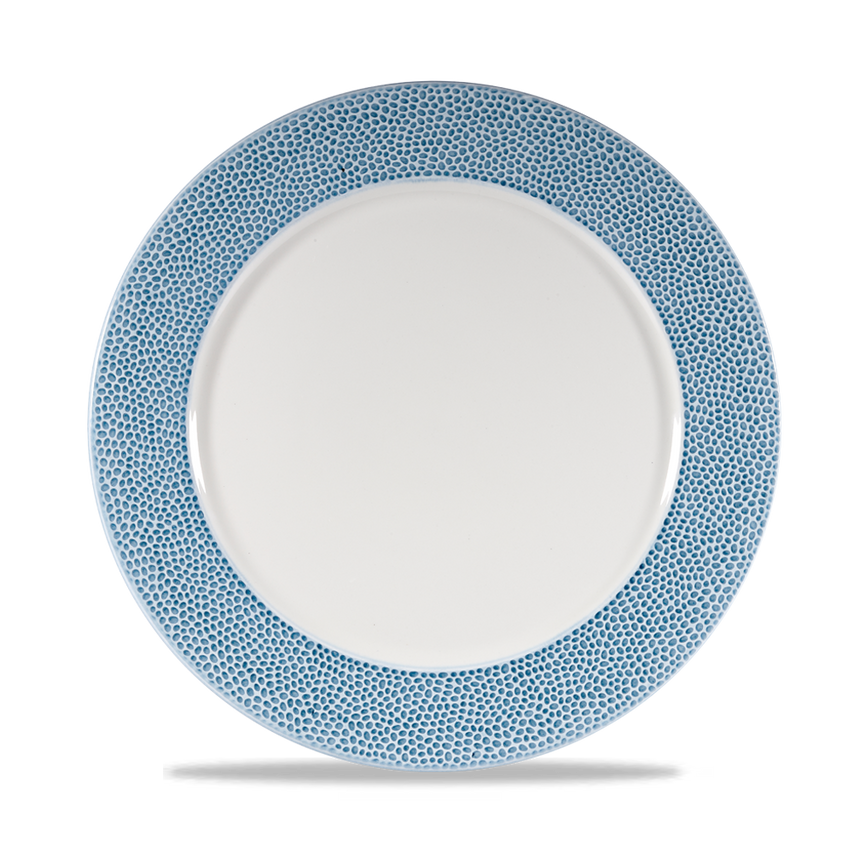 Churchill Isla Spinwash Ocean Blue Presentation Plate - 12"- you get 12