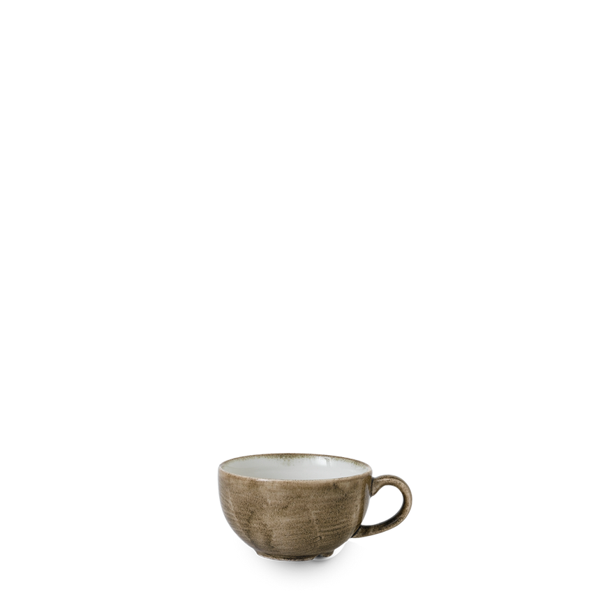 Churchill Stonecast Patina Antique Taupe Cappuccino Cup 8oz- you get 12