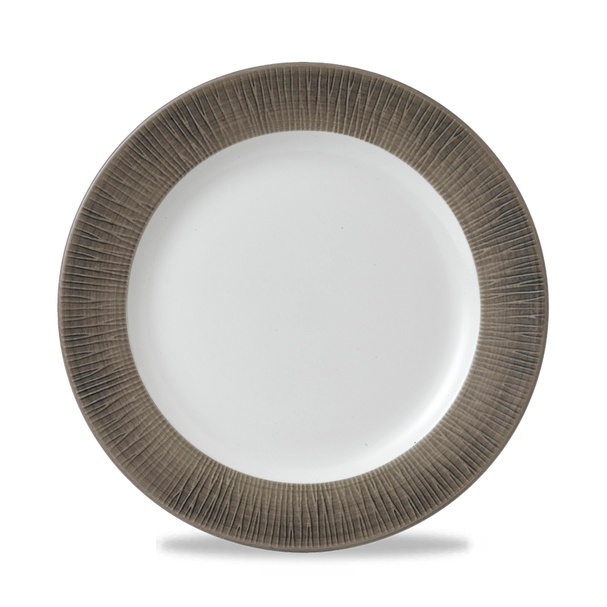 Churchill Bamboo Spinwash Dusk Footed Plate - 10 1/4"- you get 12