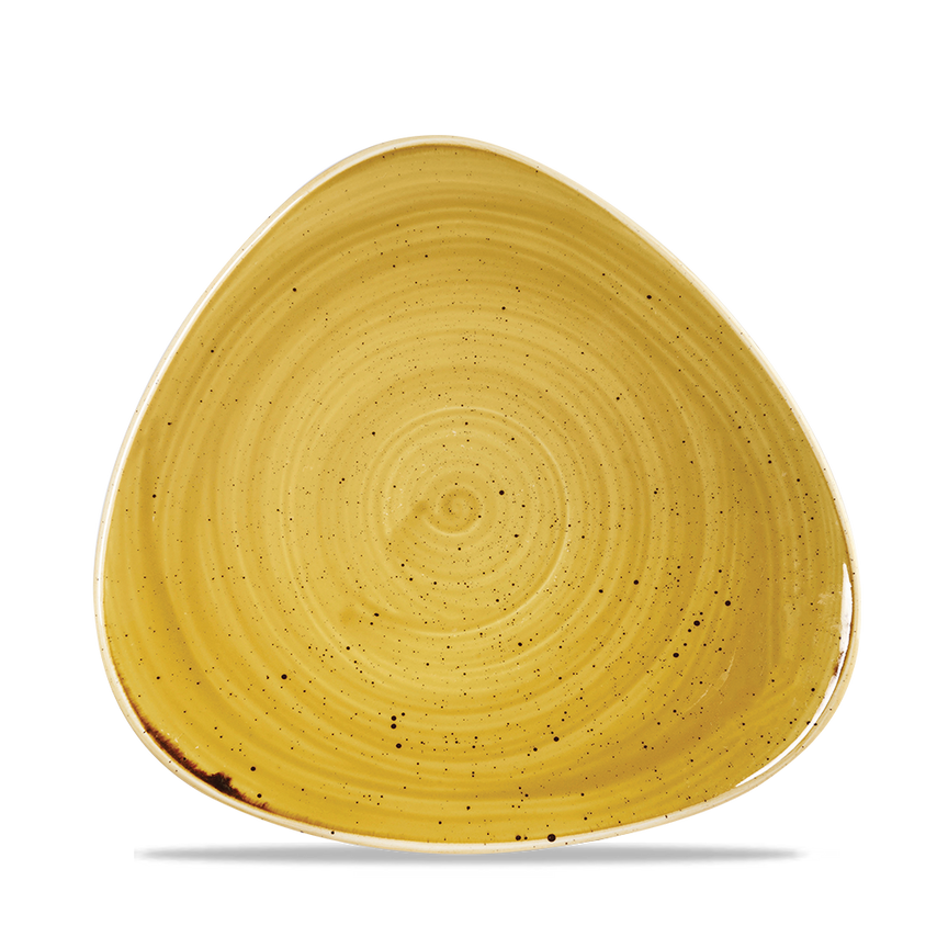 Churchill Stonecast Mustard Lotus Plate"- you get 12