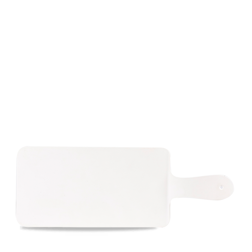 Churchill Alchemy Plastic White Handled Melamine Paddle 10 1/2 x 5 1/- you get 4