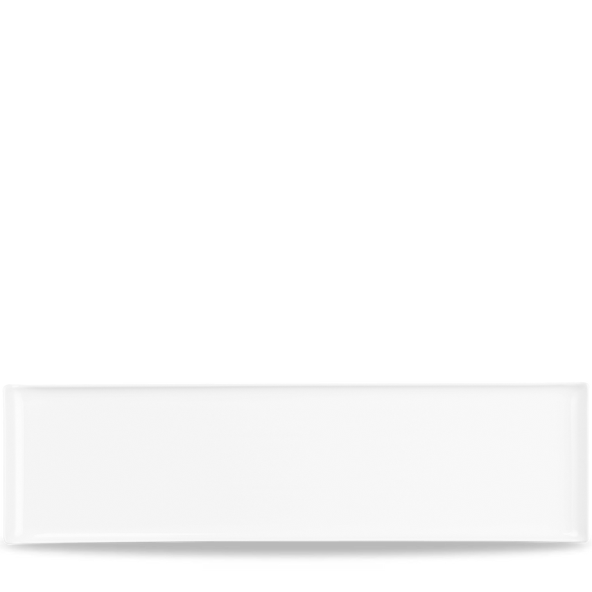 Churchill Alchemy Plastic White Melamine Tray 22" x 6- you get 4