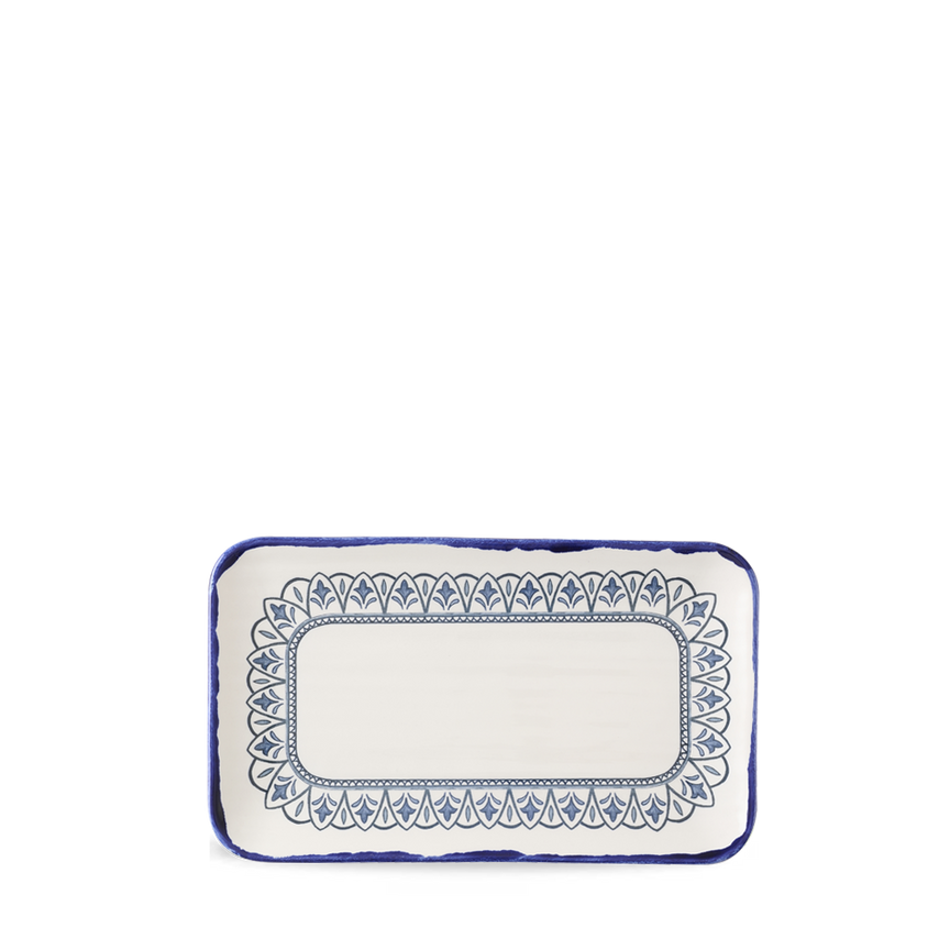 Dudson Harvest Mediterranean Moresque Organic Rectangular Plate - 10- you get 12