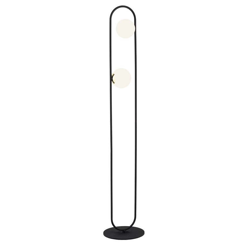 Argon Lighting Salerno Multi Arm Floor Lamp Transparent Brass Steel