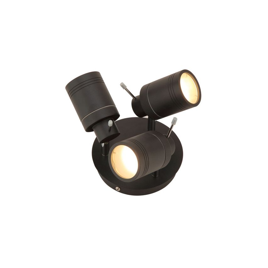 Forum Scorpius 3 Light Bathroom Spot Light - Matt Black IP44