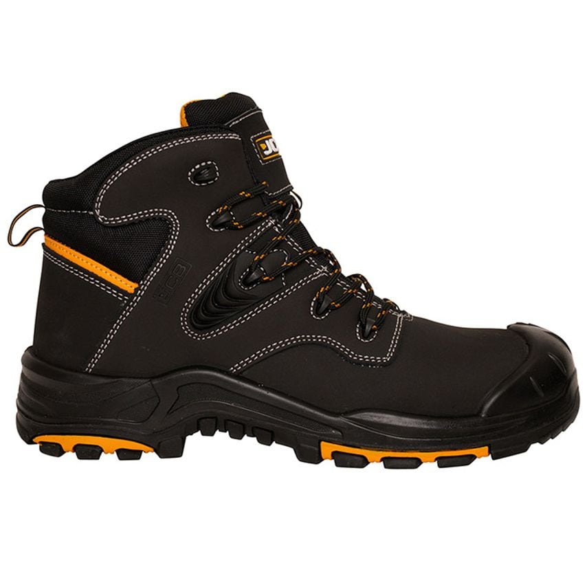 JCB Backhoe Heat and Slip Resistant Black Boots S3 - Size 14