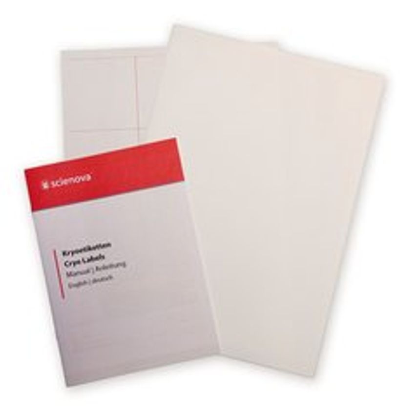 Carl Roth A4 Cryogenic Labels White 70 x 70 mm 20 Sheets