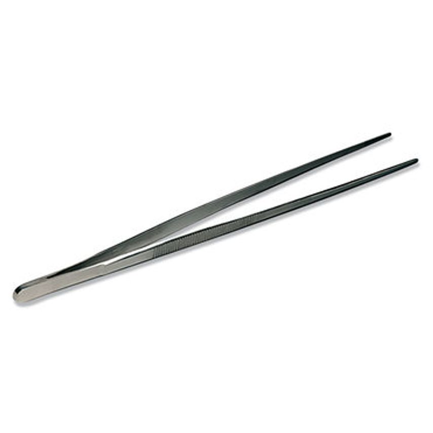 Carl Roth Long Forceps Straight Stainless Steel L 30 cm with 25 mm Corrugated Ha
