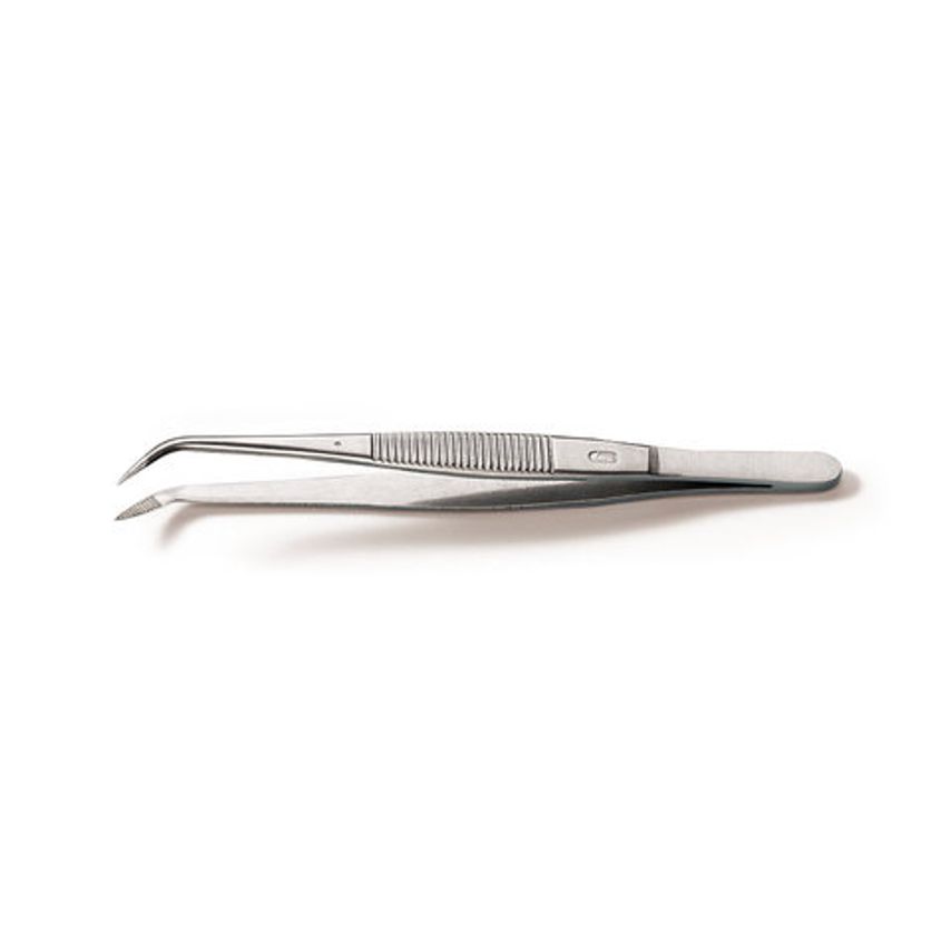 Carl Roth Forceps Bent Pointed Surgical Made of Remanit 4301 Length 115 mm 1 Uni