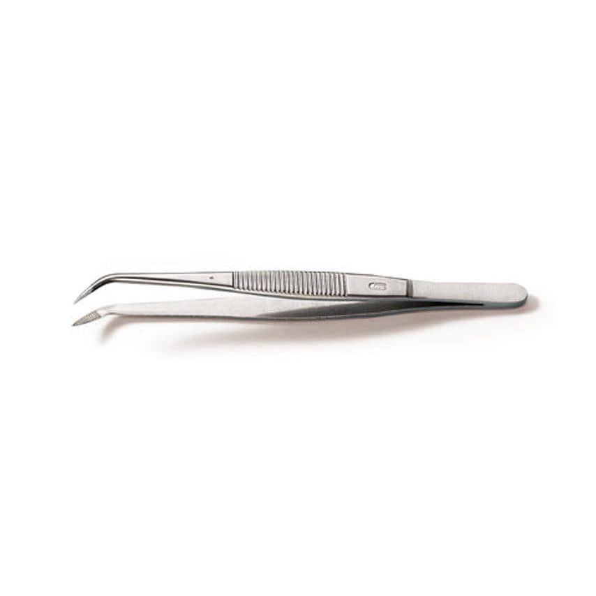Carl Roth Forceps Bent Pointed Surgical Made of Remanit 4301 Length 160 mm 1 Uni
