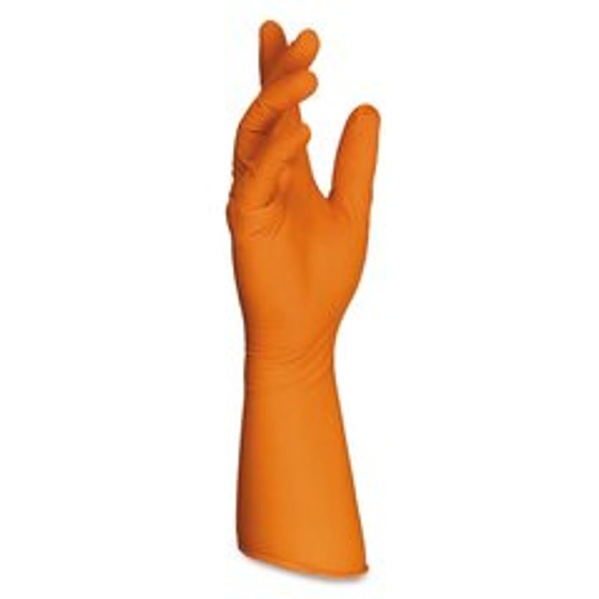Carl Roth Disposable Gloves SHIELDskin Xtreme Orange Nitrile 300 Di Size 8 (m) 6