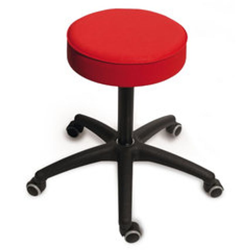 Carl Roth Swivel Stool Padded Seat Red 1 Units