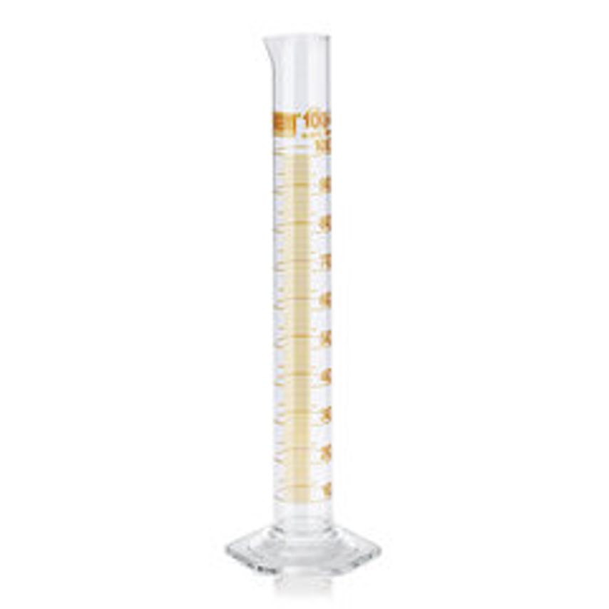 Carl Roth Cl. A Measuring Cylinders Amber  Markings Duran Tall Subdivis. 2.0 ml