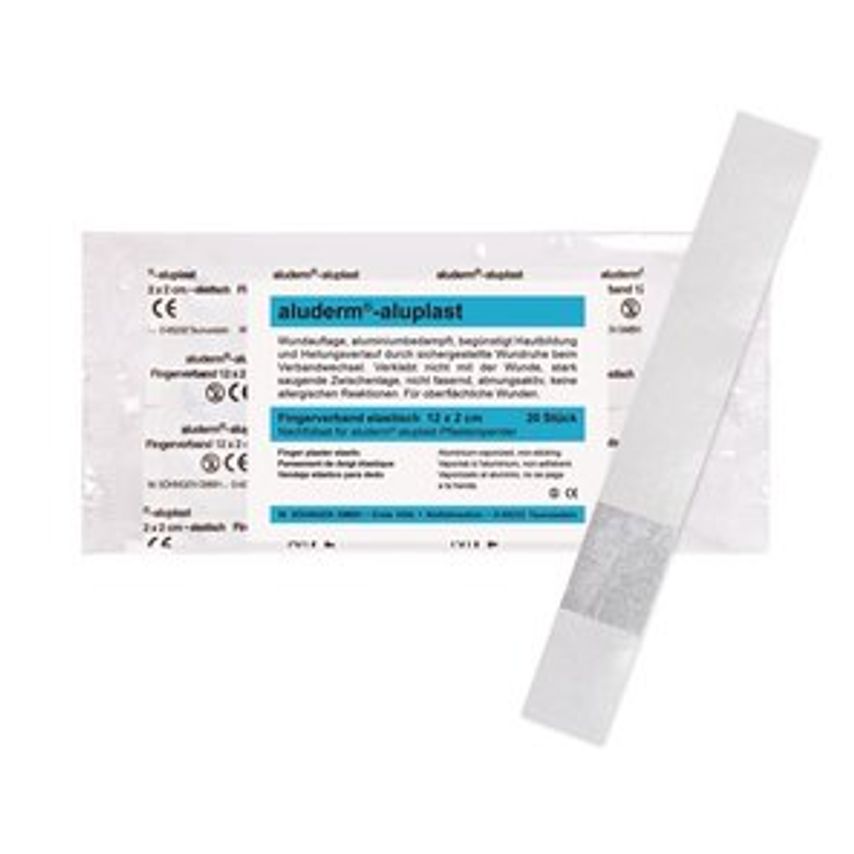 Carl Roth Sticky Plaster Disp. Aluderm - aluplast Refill Pack 20 Fingertip Dress