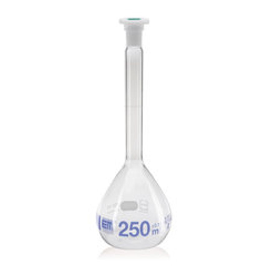Carl Roth Volumetric Flasks Cl. A Duran 200 ml PE-stopper Joint 14/23 Transp. Gl