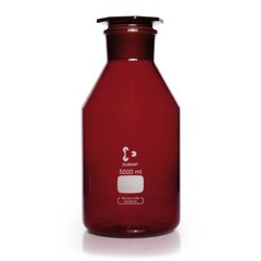 Carl Roth Wide Neck Storage Bottle Glass Stopper Duran Amber 5000 ml 1 Units