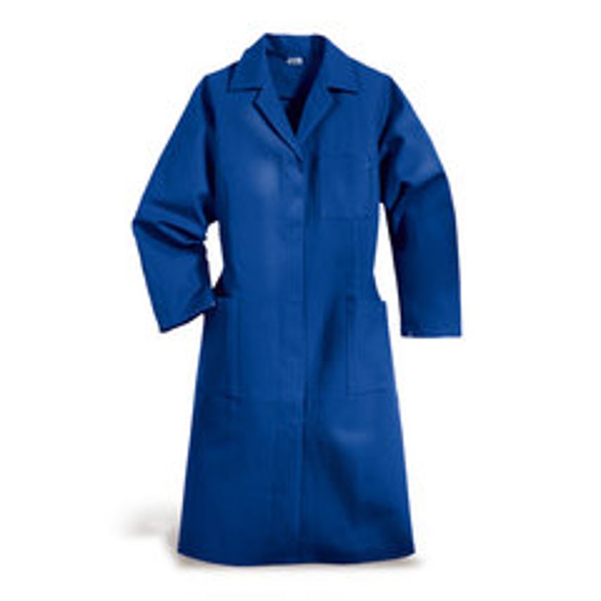Carl Roth Ladies Work Coat Conflower Blue S. 40 100 % Cotton Long Sleeves 1 Unit