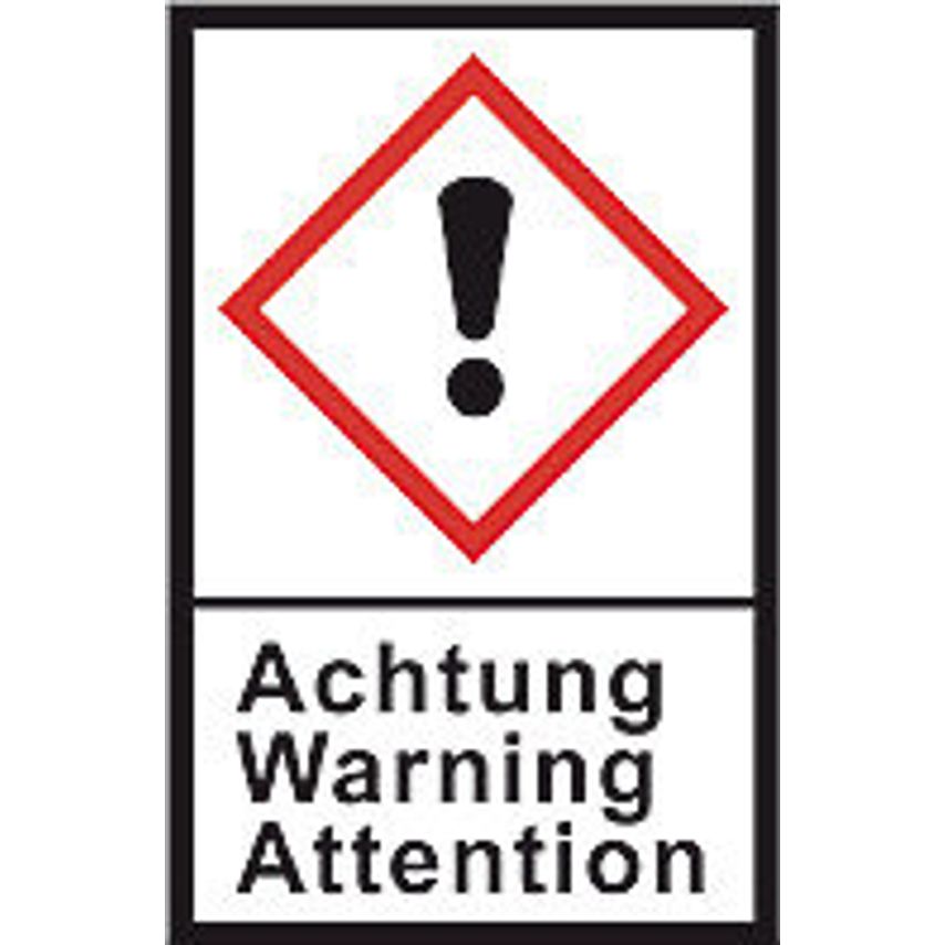 Carl Roth GHS-Warning Labels PE-foil GHS07 Warning Exclamat. Mark 100 M 27x40 mm