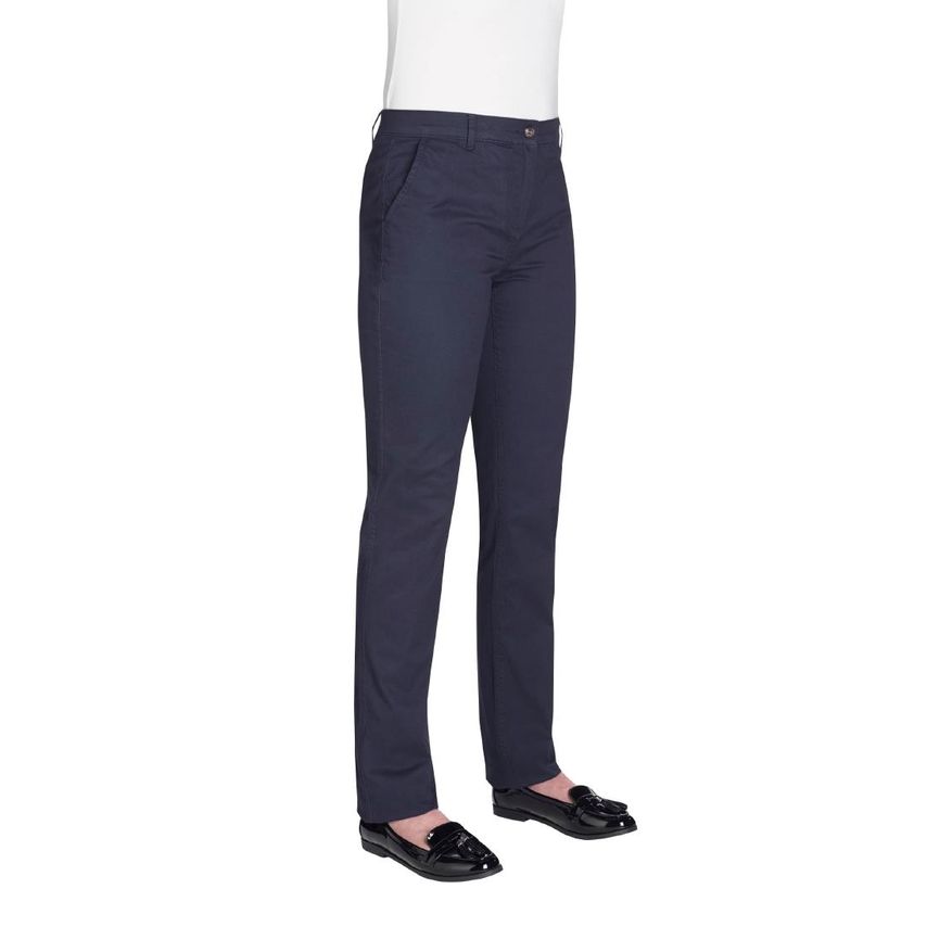 Brook Taverner Women's Houston Slim Leg Chinos Navy Size 14