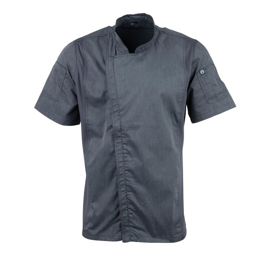 Chef Works Chef Works Unisex Springfield Lightweight Short Sleeve Zipper Coat In