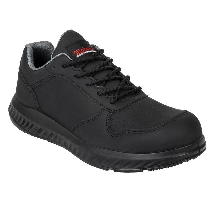 Slipbuster Footwear Slipbuster Recycled Micro-Fibre Trainers Matte Black 42
