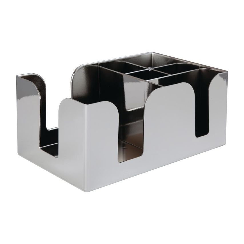Beaumont Bar Caddy Chrome Beaumont, Stylish, For Napkins, Straws, Stirrers