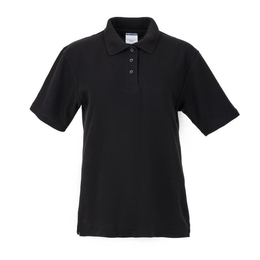 Portwest Ladies Polo Shirt Black M