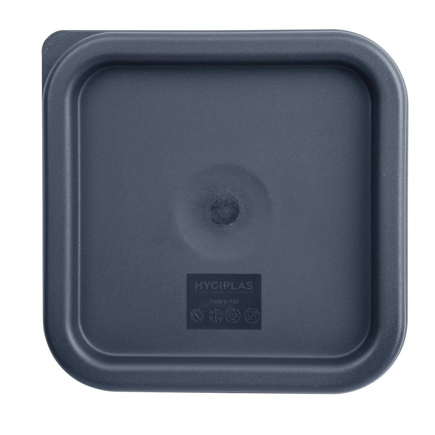 Square Food Storage Container Lid Blue Small