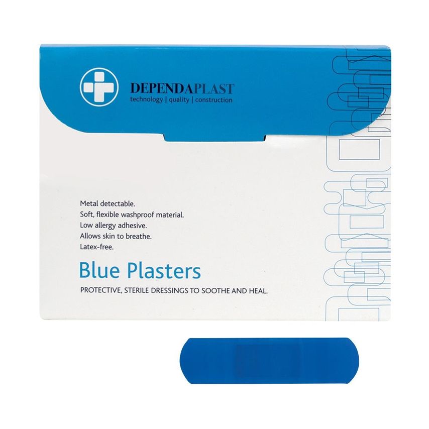 Beaumont Dependaplast Blue Plasters 75 x 25mm (00)