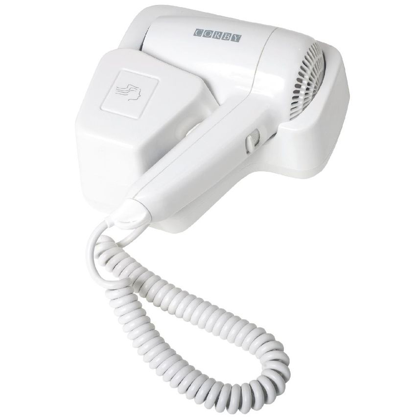 Corby Wall-Mounted Hair Dryer - 2 Heat Settings